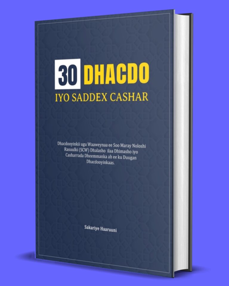 30 DHACDO IYO SADDEX CASHAR (IIBSO)
